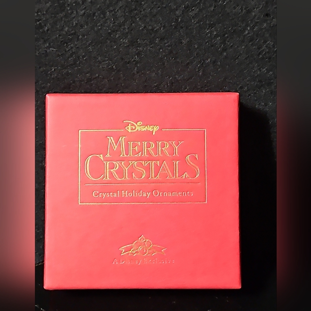 Disney Merry 24% Full lead Crystal Holiday Ornament Xmas Mickey Mouse Exclusive